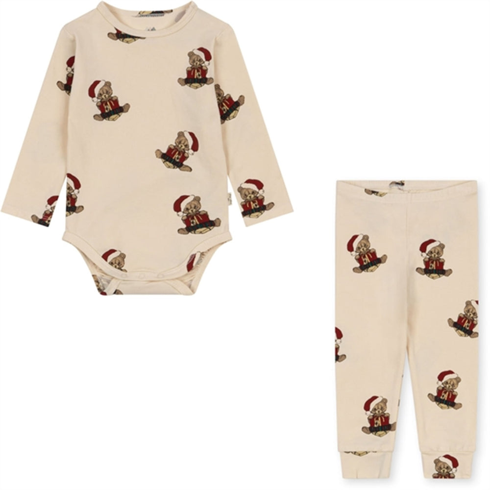 Christmas Teddy Basic Body/Bukser Sæt