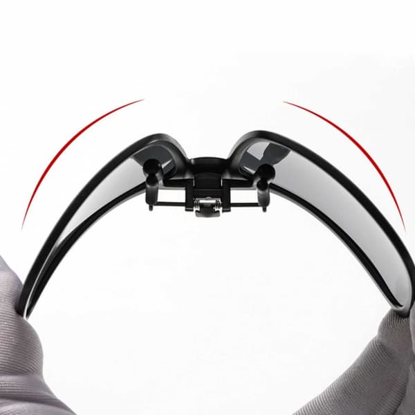 Flip Up Solbriller Clip-On Night Vision Gul