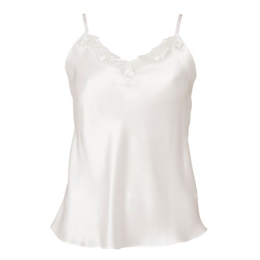 Lady Avenue Silketop, Off White, XL