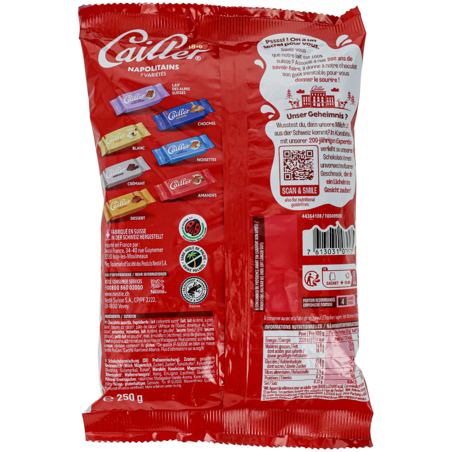 Cailler Napolitains Mischung