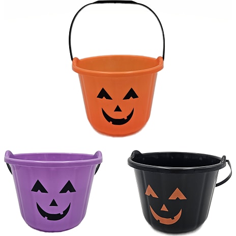 Halloween græskar slikspand H: 15 cm - flere varianter - assorteret