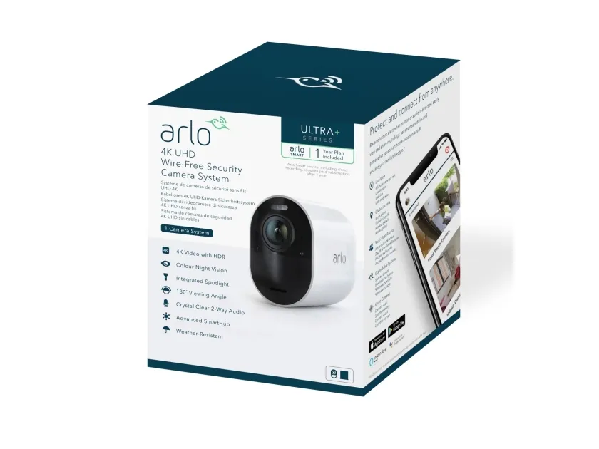 Arlo VMS5140, IP-sikkerhedskamera, Indendørs & udendørs, Trådløs, 91,44 m, Intern, FCC, IC, CE, UL