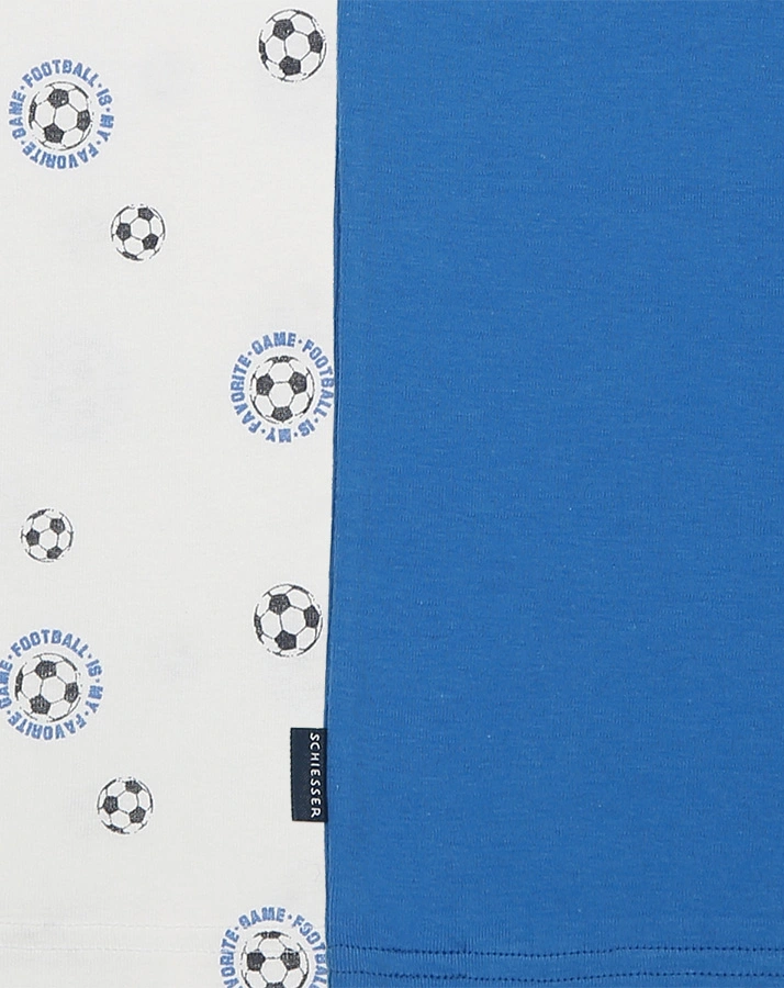 Unterhemd CLASSICS – FUßBALL 2er Pack in blau/weiß