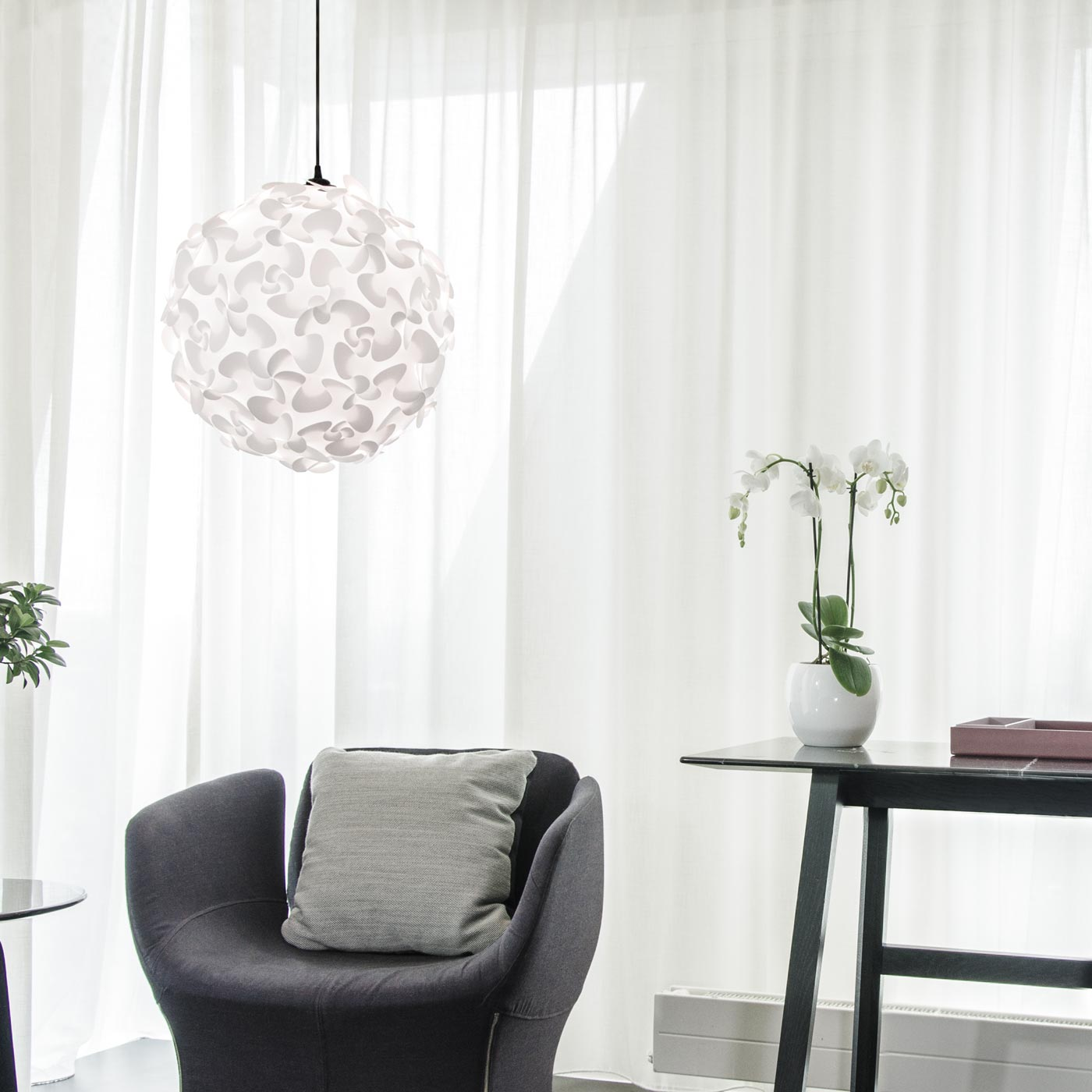 Hanglamp Lora Ø45 cm Koordset zwart