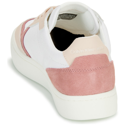 Calvin Klein Jeans - CLASSIC CUPSOLE LOW MIX ML BTW - Blanc / Rose