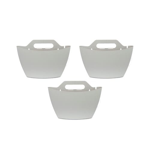 Pack 3 pots muraux, gris