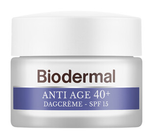 Combiset Biodermal Anti Age 40  Gezichtsverzorgingsroutine - Dag- en Nachtcrème - 2 stuks