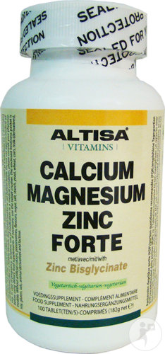 Altisa Calcium Magnésium Zinc Forte Bisglycinate 100 Comprimés