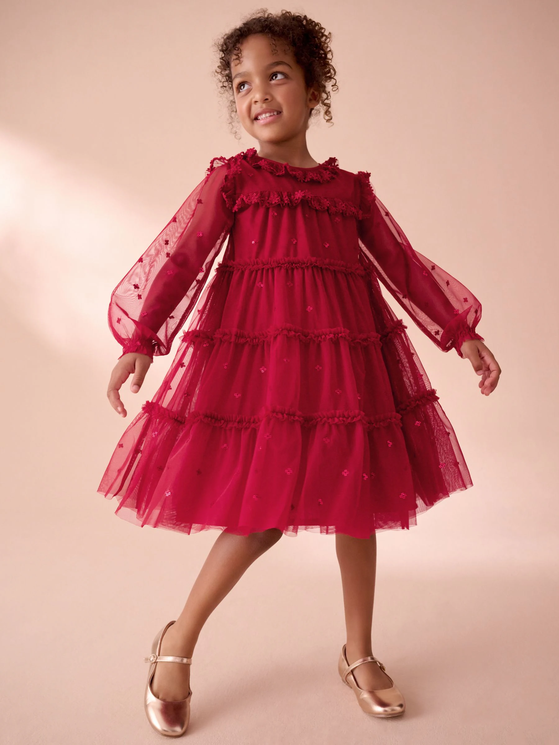 Laura Ashley Sequin Mesh Dress