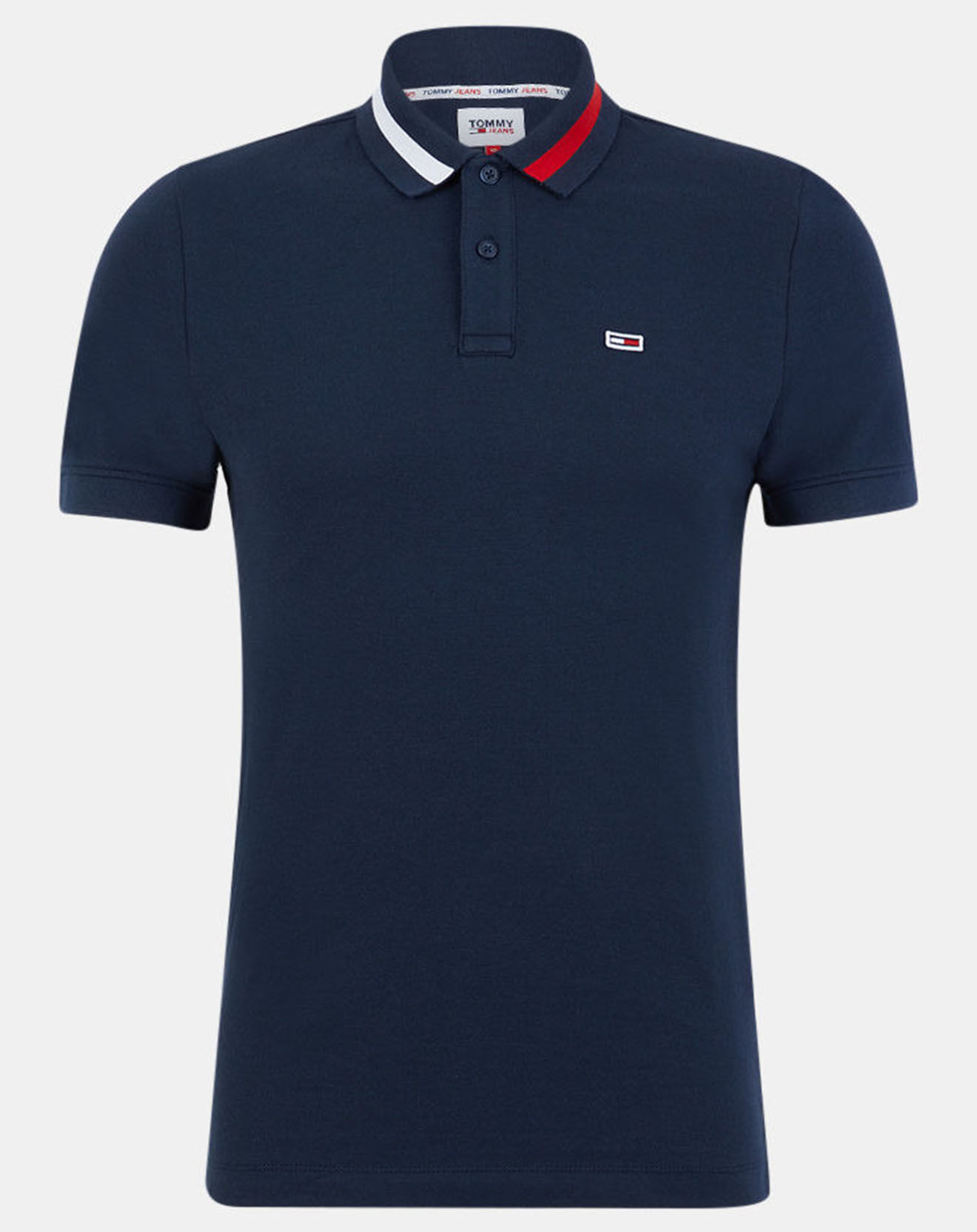 Tommy Jeans Polo Flag bleu marine