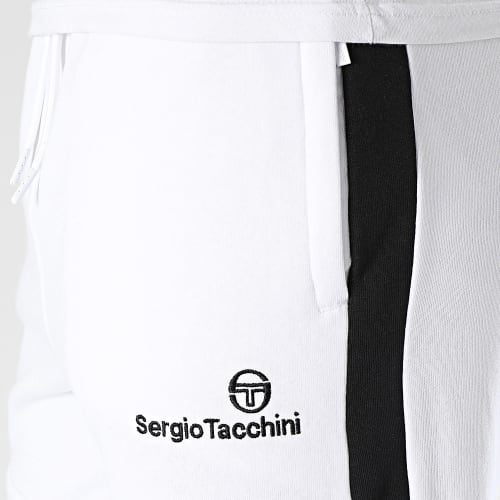 Pantalon Jogging A Bandes Side Fleece Blanc