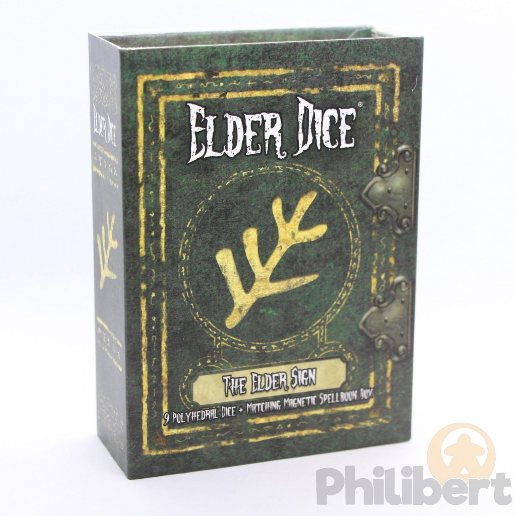 Set de 9 Dés JDR Elder Dice: Lovecraft Elder Sign Green