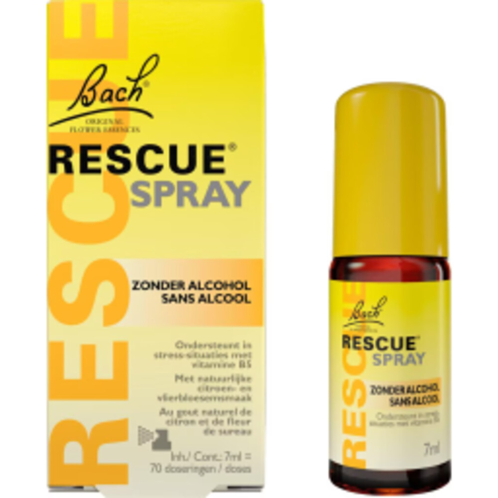 Bach Rescue Spray Zonder Alcohol7 ml