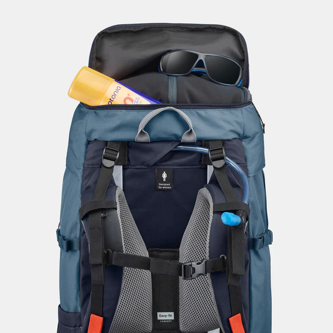 Decathlon Forclaz - Mochila Forclaz MT100 EasyFit Feminina de 60L