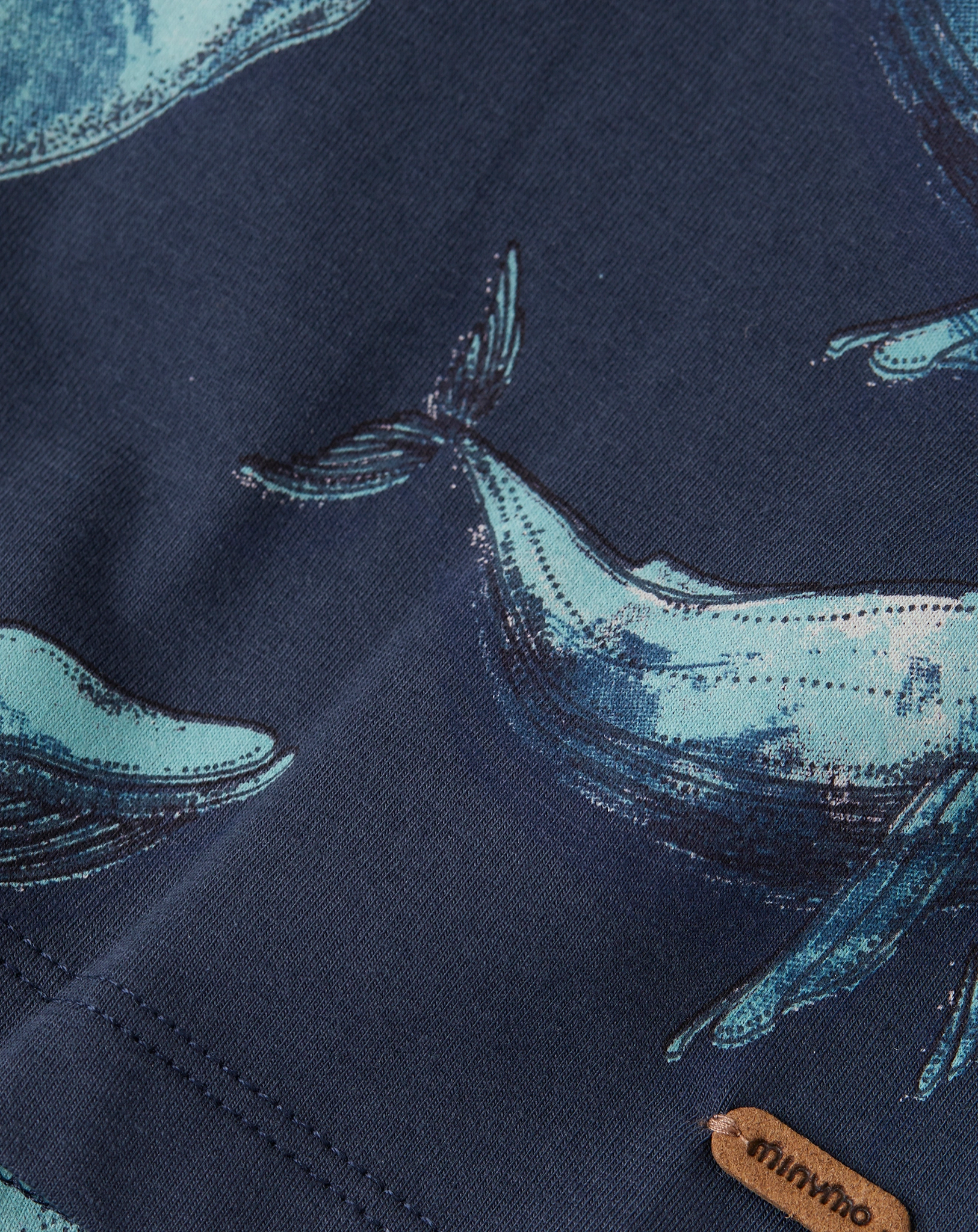 T-Shirt WHALES AOP in blue nights