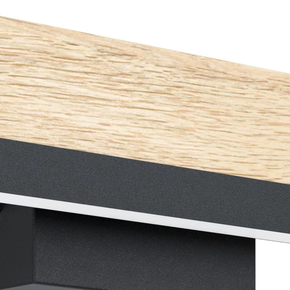 EGLOCamachoWandlamp-LED-44cm-Zwart/Bruin