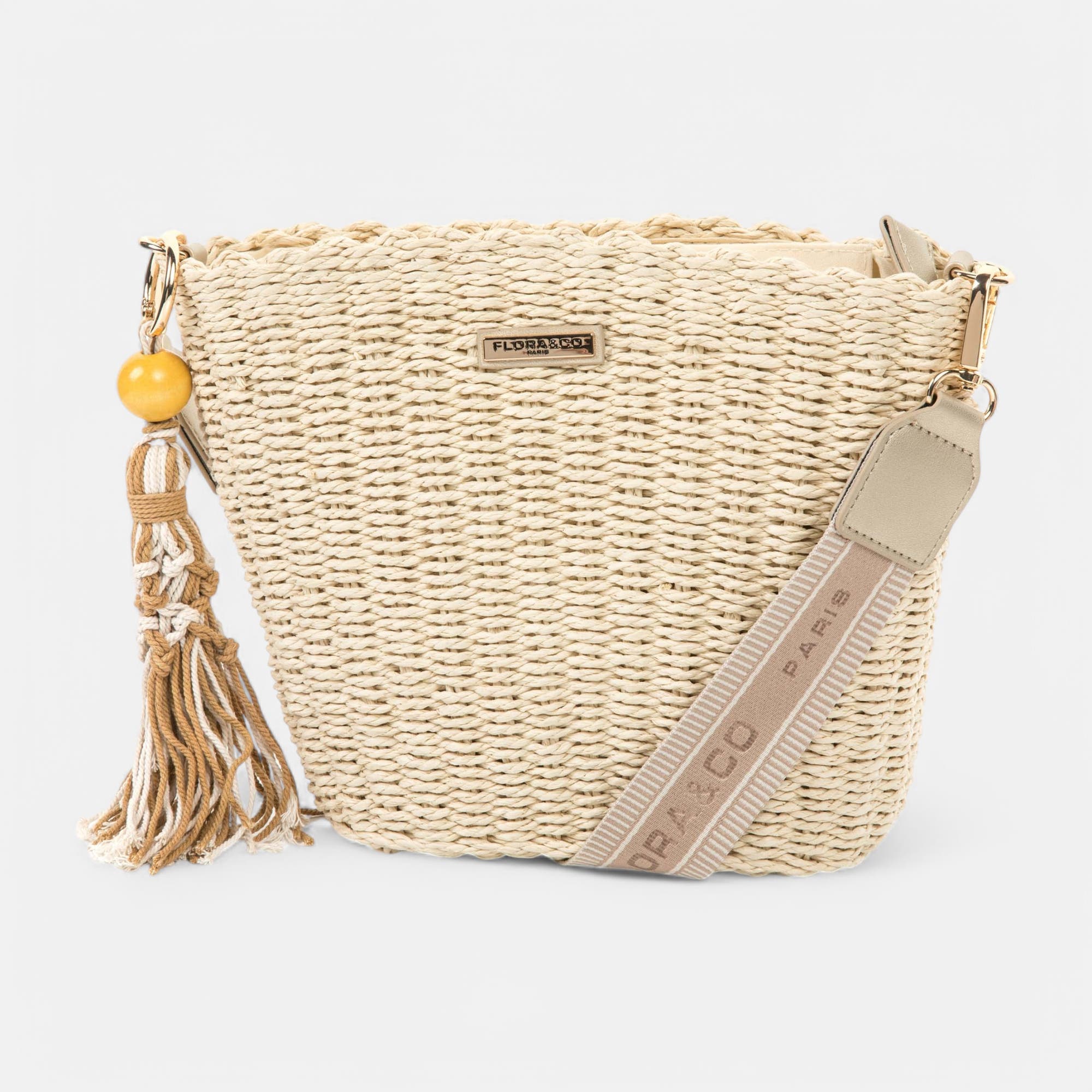 Sac bandoulière beige