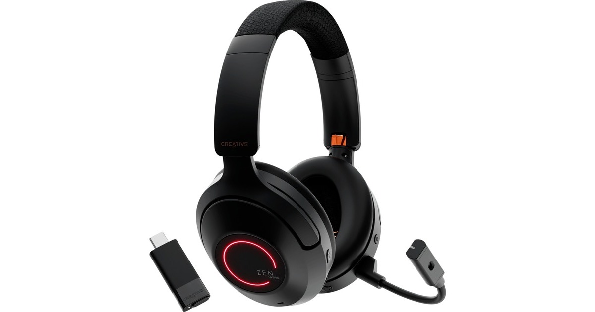 CreativeZen Hybrid Pro Classic over-ear gaming headset  (Zwart, Bluetooth  5.3)