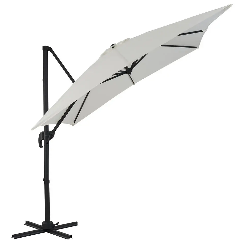 Tiltable Floating Parasol 250x250 cm - Starker schwimmender Sonnenschirm - Ecru