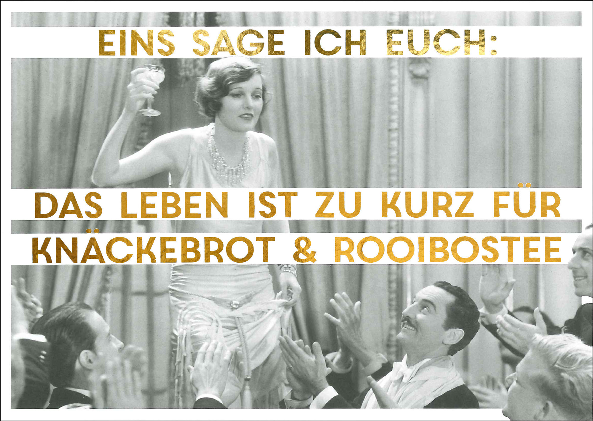 Postkarte 'Das Leben ist zu kurz' günstig bestellen