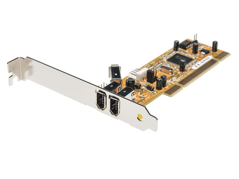 Exsys PCI-Karte EX-6450 FireWire PCI-Karte mit 2 1 Ports (TI chip)