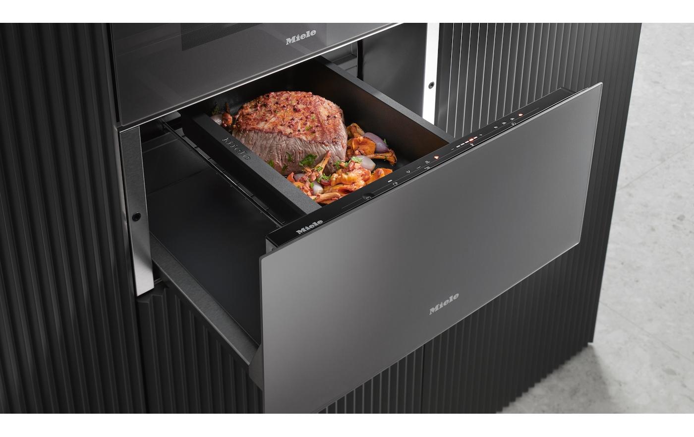 Wärmeschublade ESW 7020 125 Gala Ed<br>Grifflose Gourmet-Wärmeschublade zum Vorwärmen von Geschirr und Warmhalten von Speisen