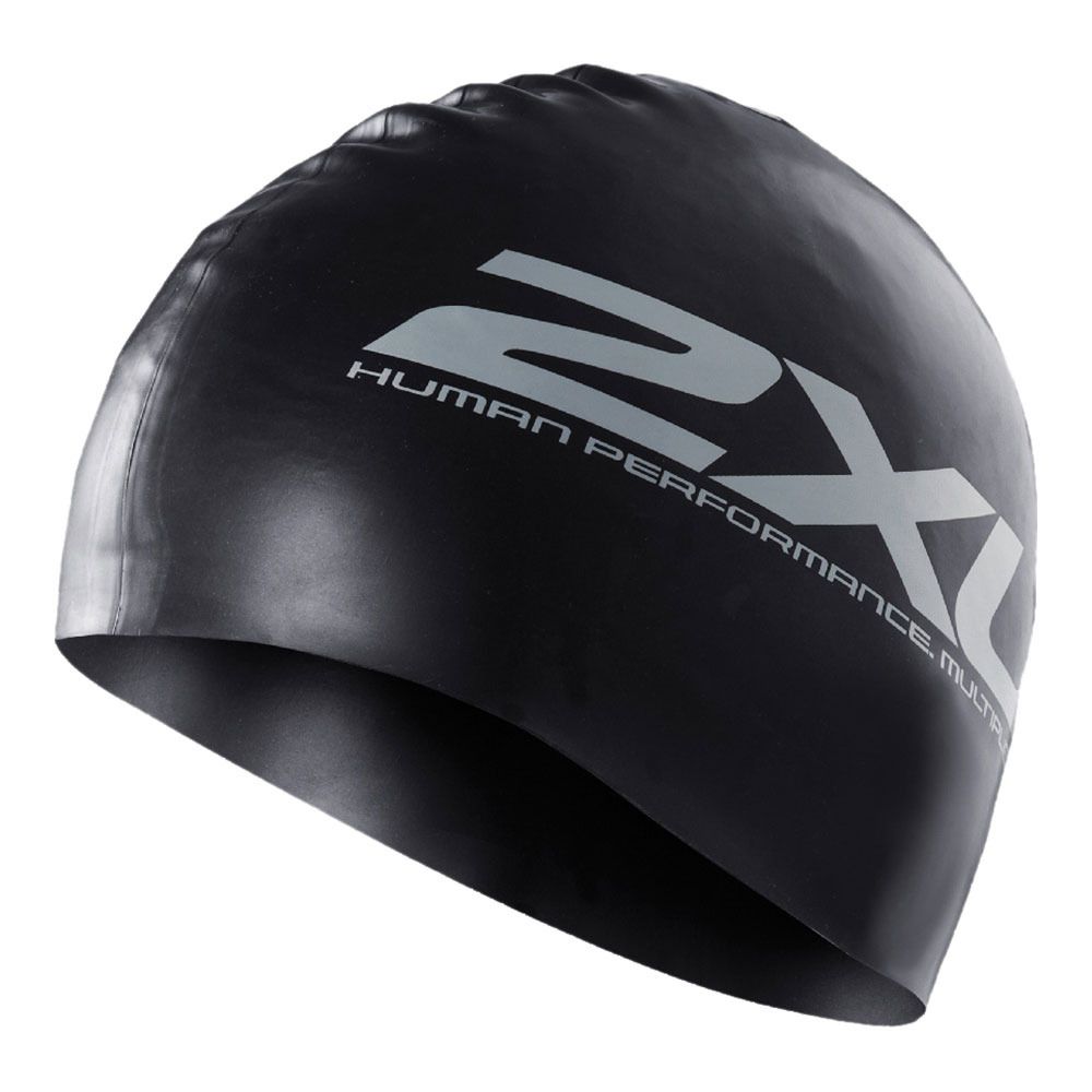 2xu SILICONE - Bonnet de bain black/black