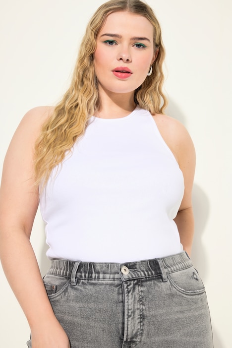 Tanktop, Slim Shape, Rippjersey