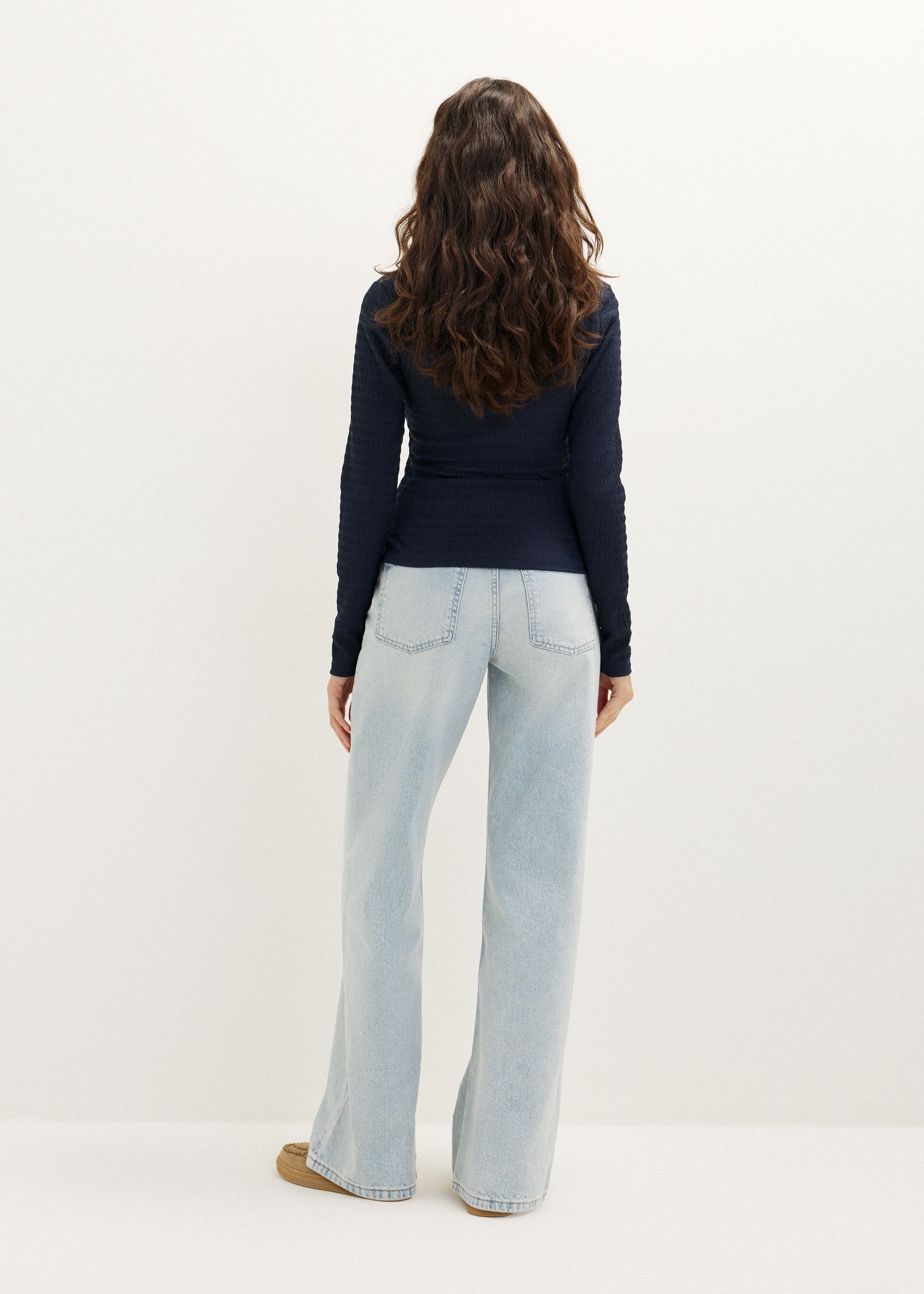Longsleeve met vierkante hals
