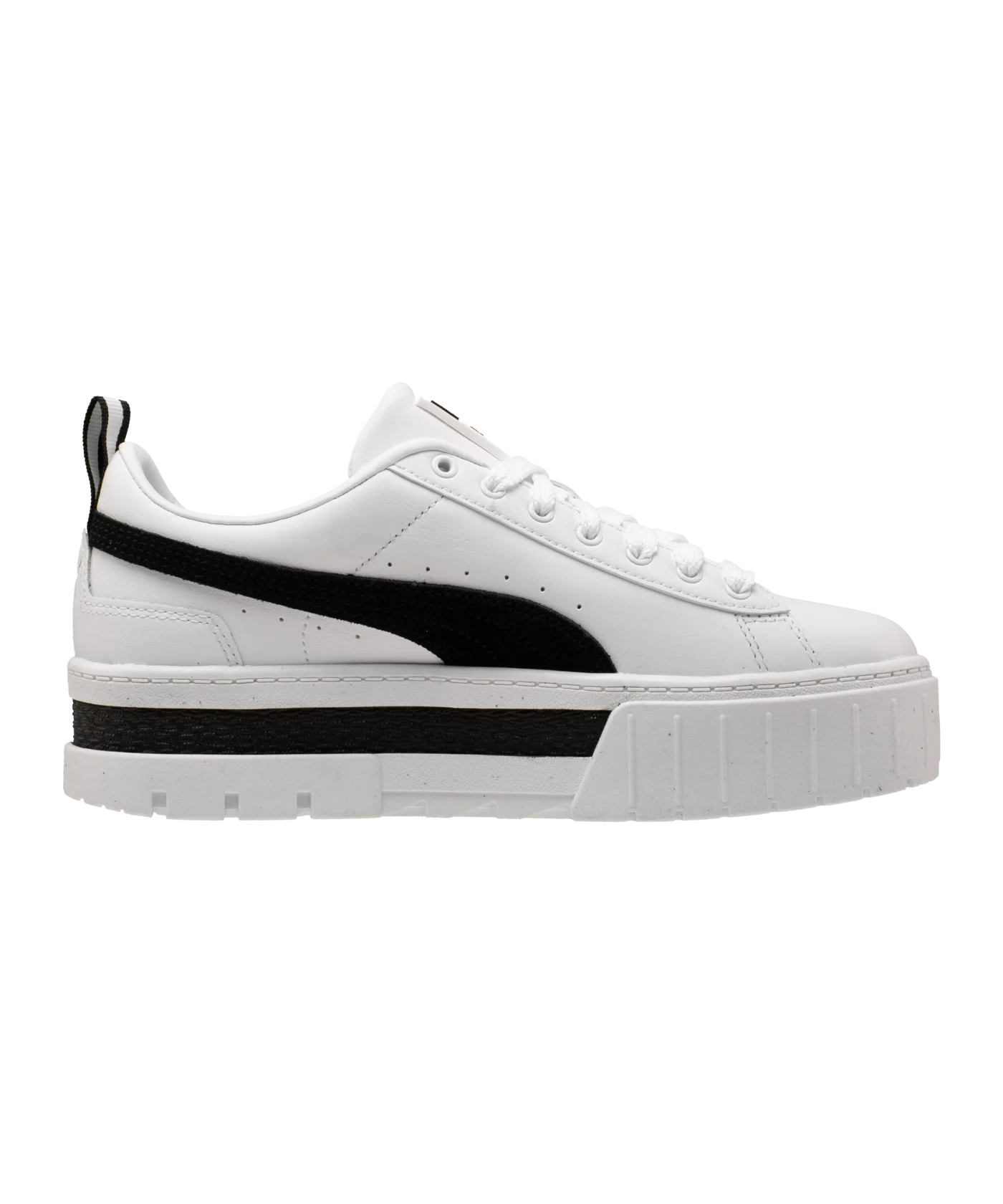 PUMA Mayze Leather Damen Weiss Schwarz F01