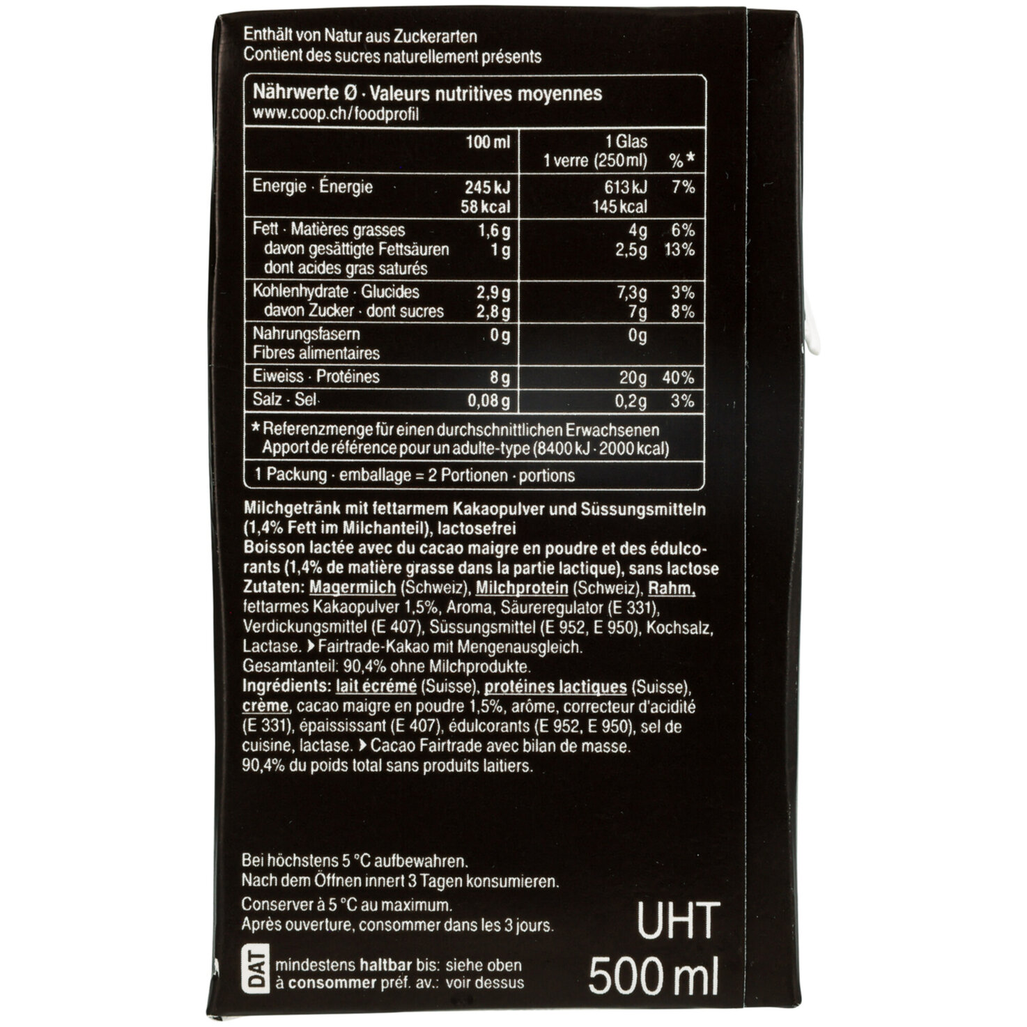 Coop High Protein Drink Choco