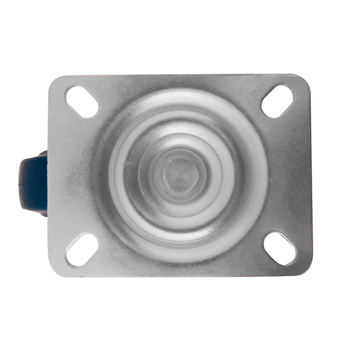Roulette pivotante sans frein ø100 mm, plaque 105 x 85 mm, charge max 100kg