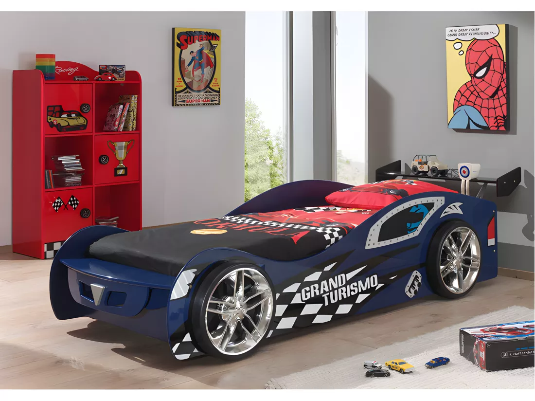 Pack - Lit Enfant Voiture & Armoire 