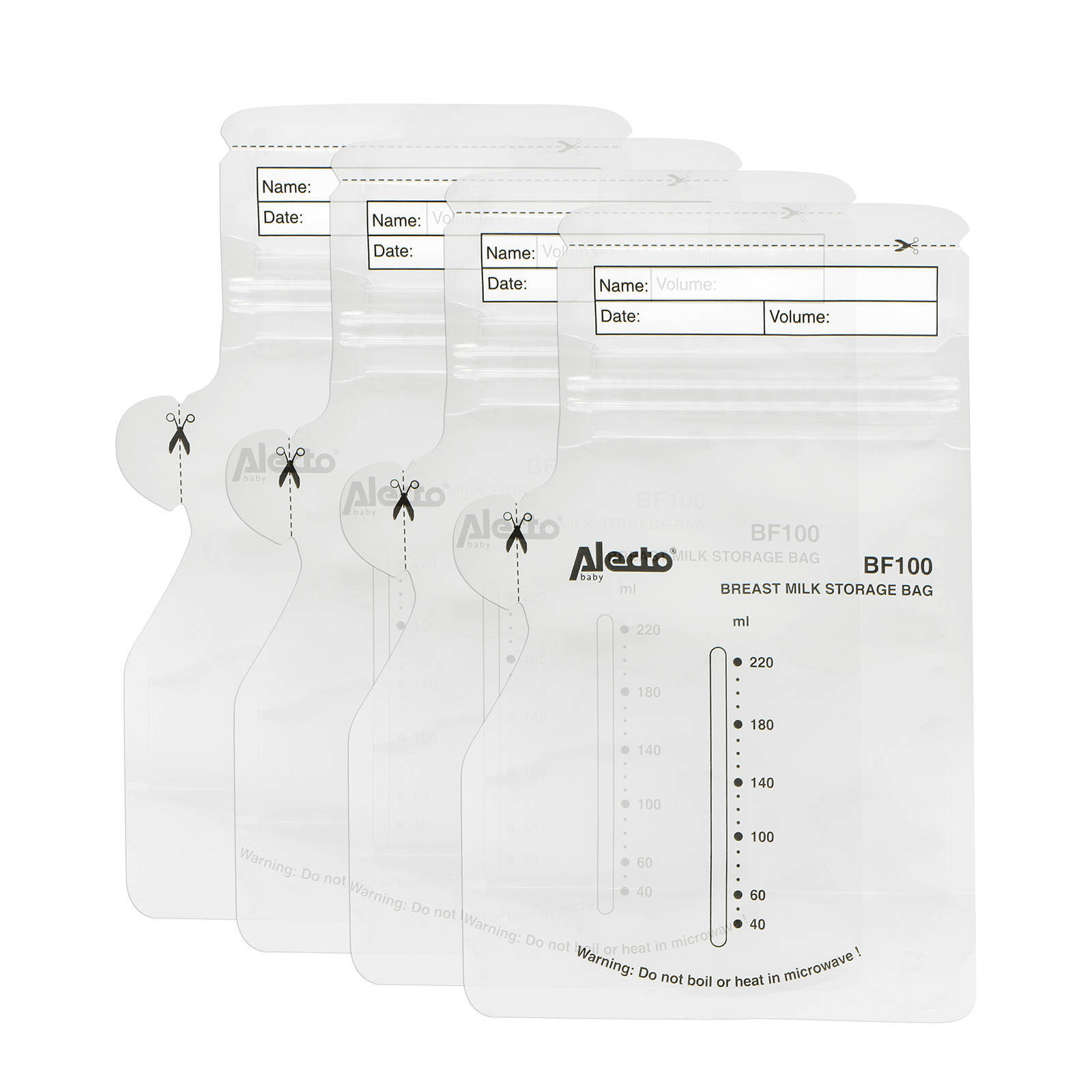 Alecto moedermelk bewaarzakjes (100 stuks)