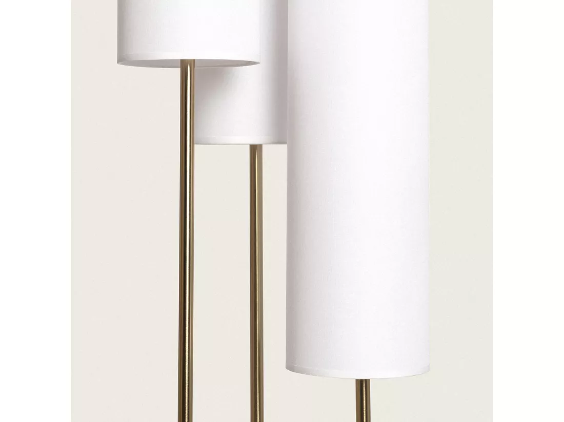 Lampadaire Métal Senza Blanc