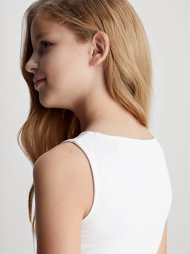 vestido de alças em algodão elástico