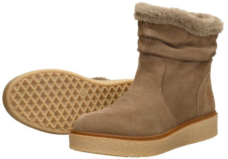 Rieker Enkellaarsjes Plat taupe