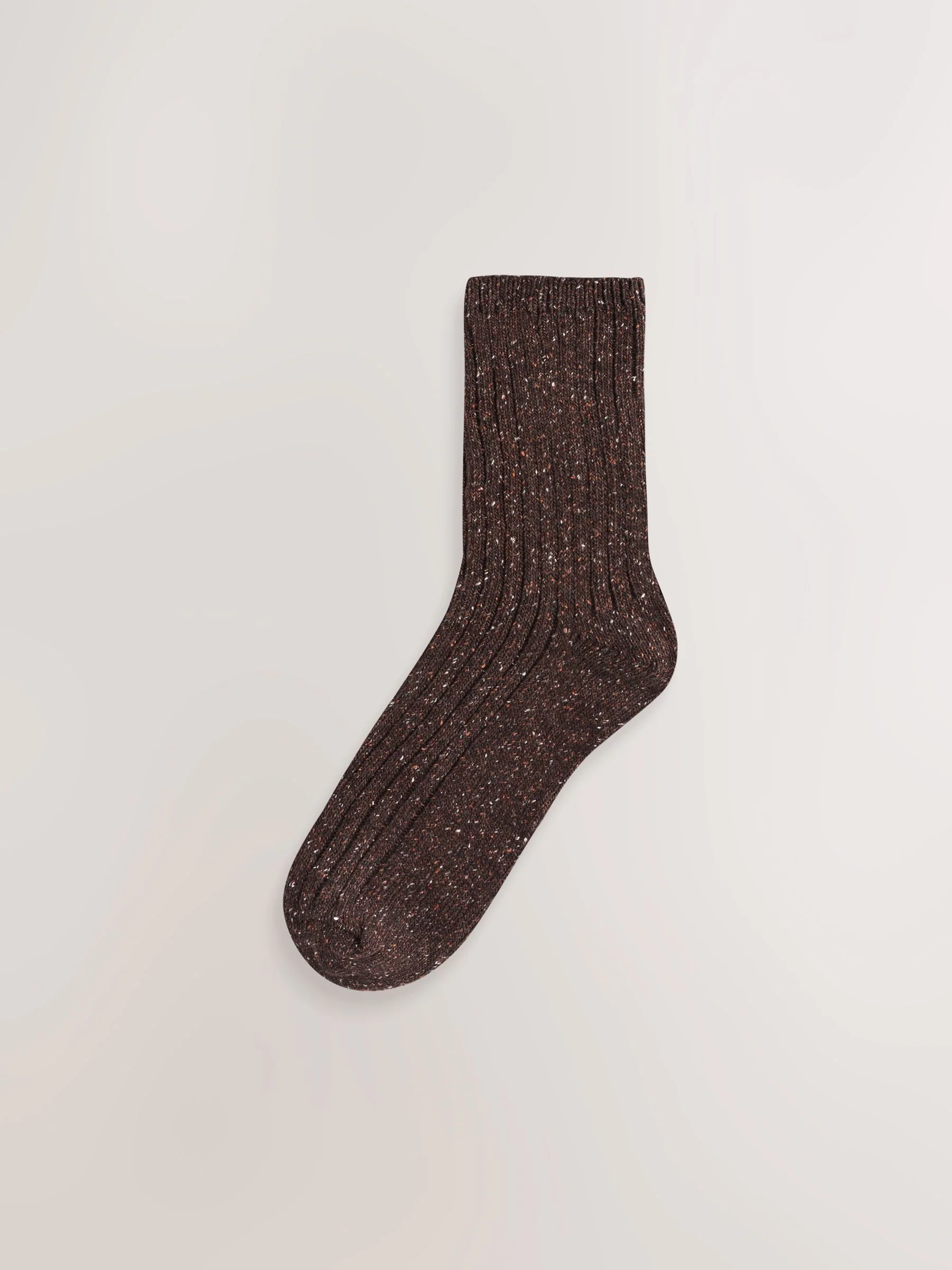 Roze/Naturel/Choco - Thermische enkelsokken van wol-zijdemix verpakking van 3