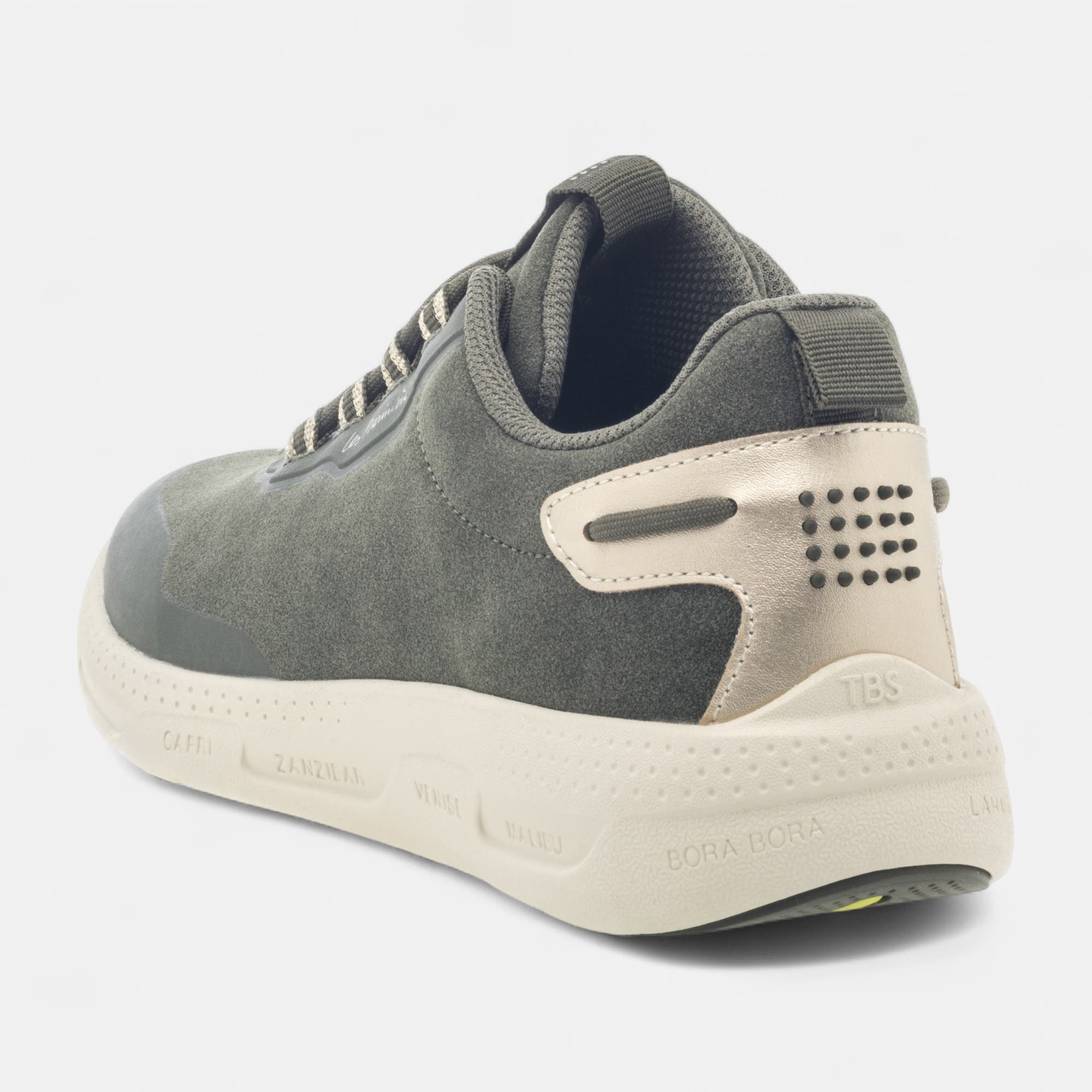 Baskets basses Femme kaki
