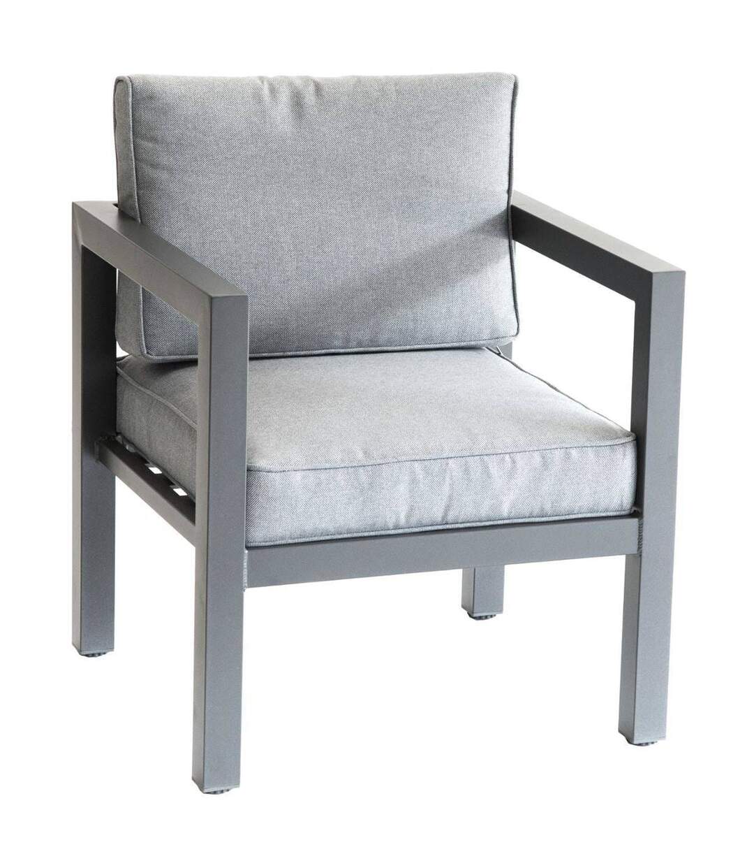 Salon de jardin Azua - 5 Places - Gris graphite