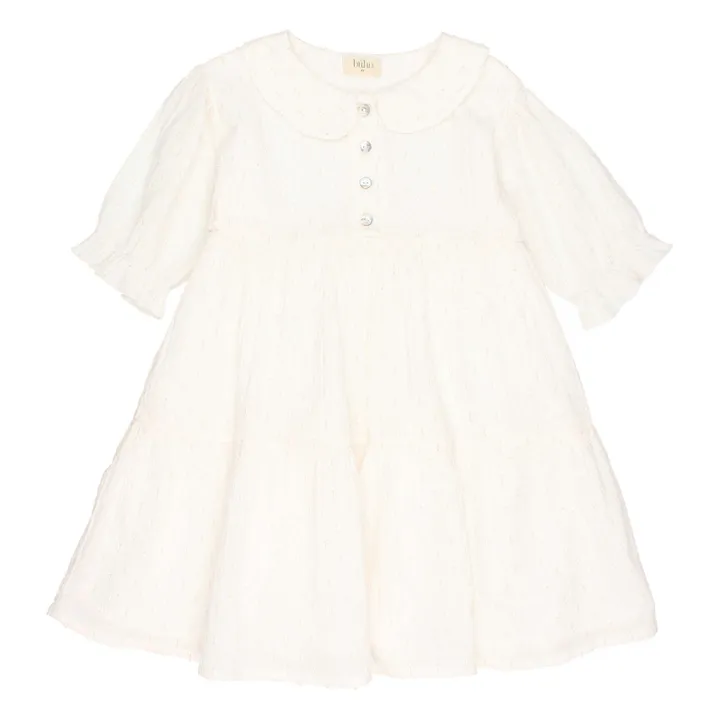 Búho Robe Plumetis Pailletée | Blanc
