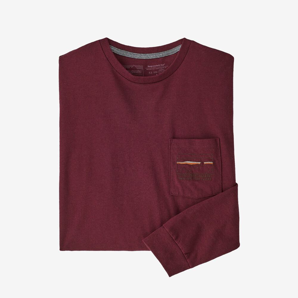 Herren Langarm-T-Shirt '73 Skyline Pocket Responsibili-Tee