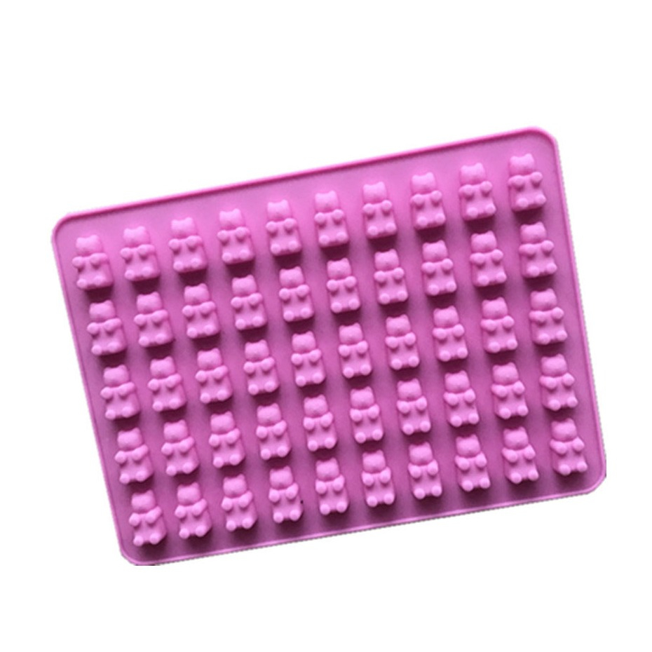 (50-fach) Silikon Universal Form DIY Tray für Gummibärchen / Eiswürfel / Süssigkeiten - Bär