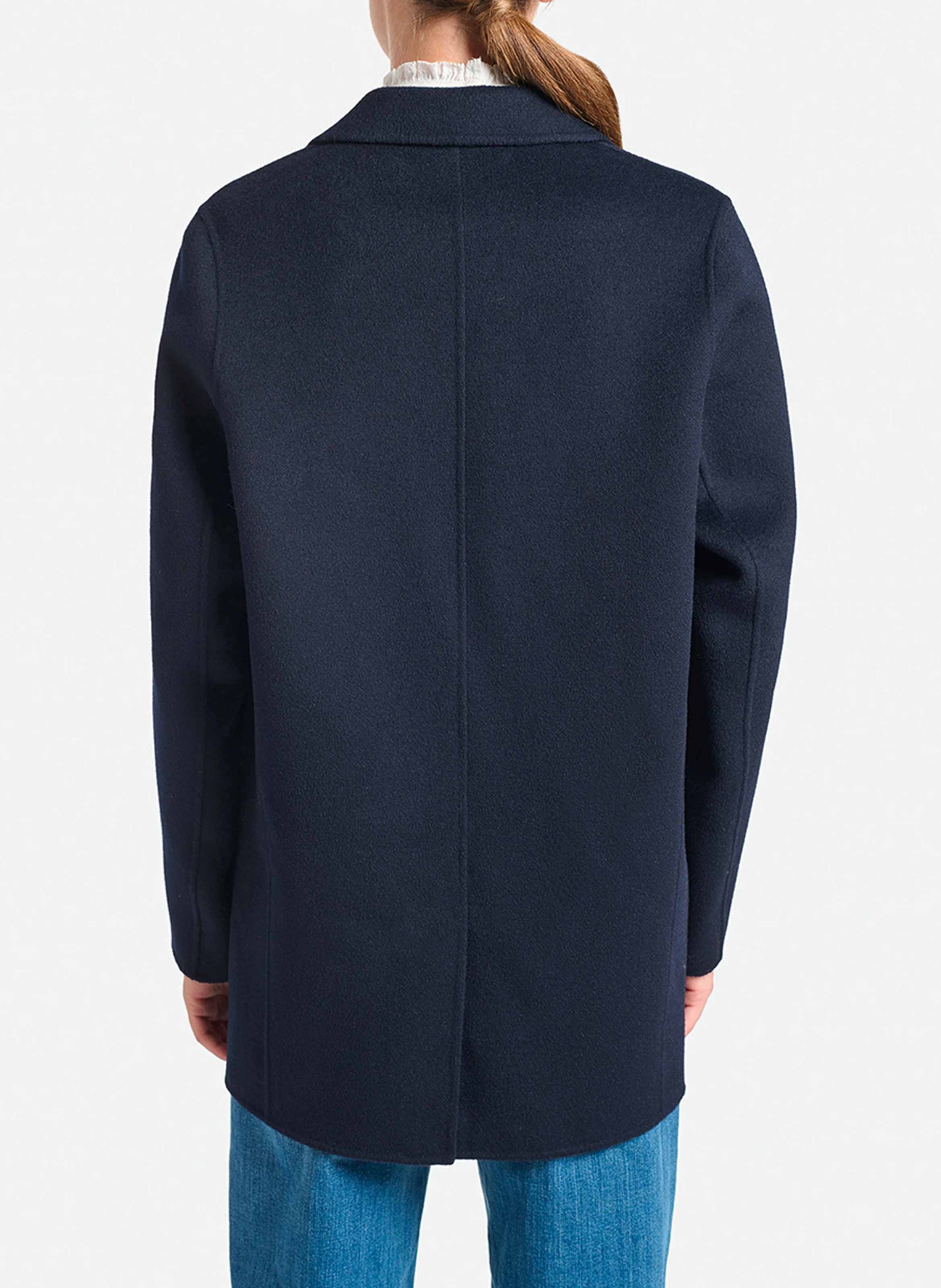 MARC - Veste col tailleur en laine mélangée | Bleu