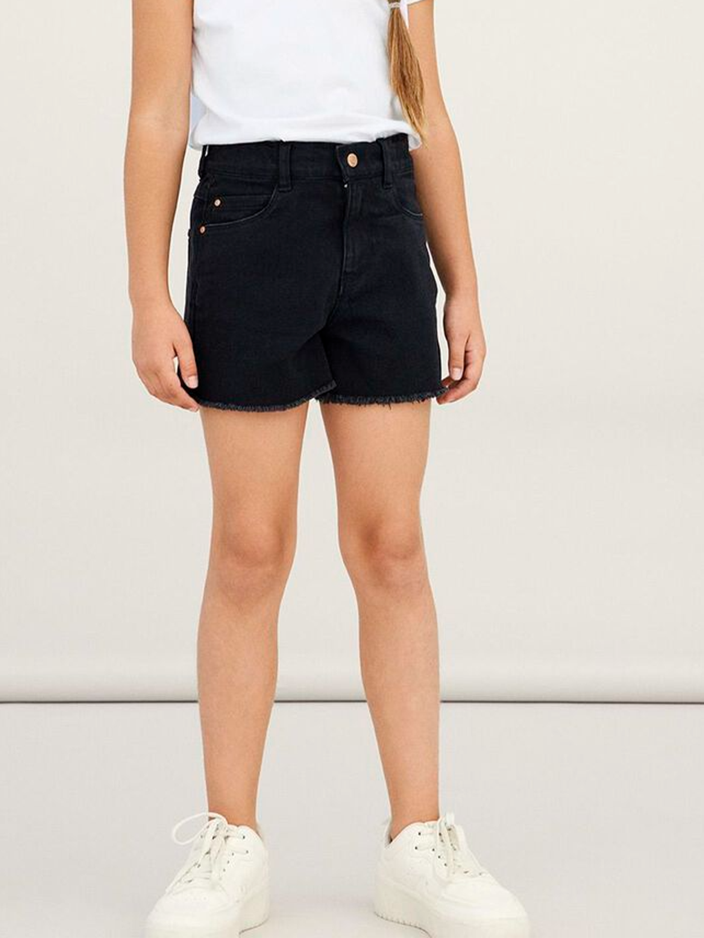 Rose High Waist Mom Denim Shorts
