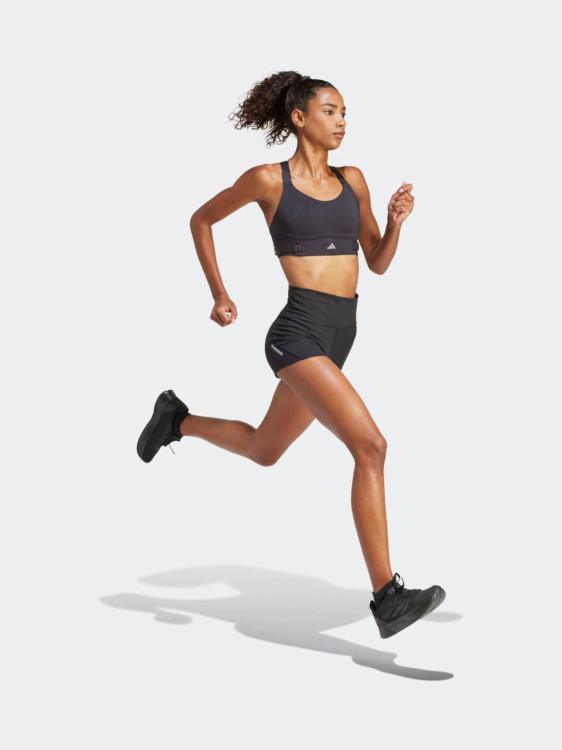Zwart - adidas FastImpact Luxe hardloopbeha met veel ondersteuning