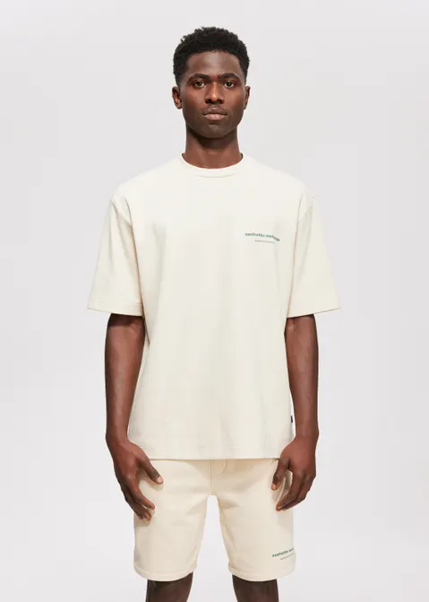 T-shirt met print worldwide off-white (CREME.L)