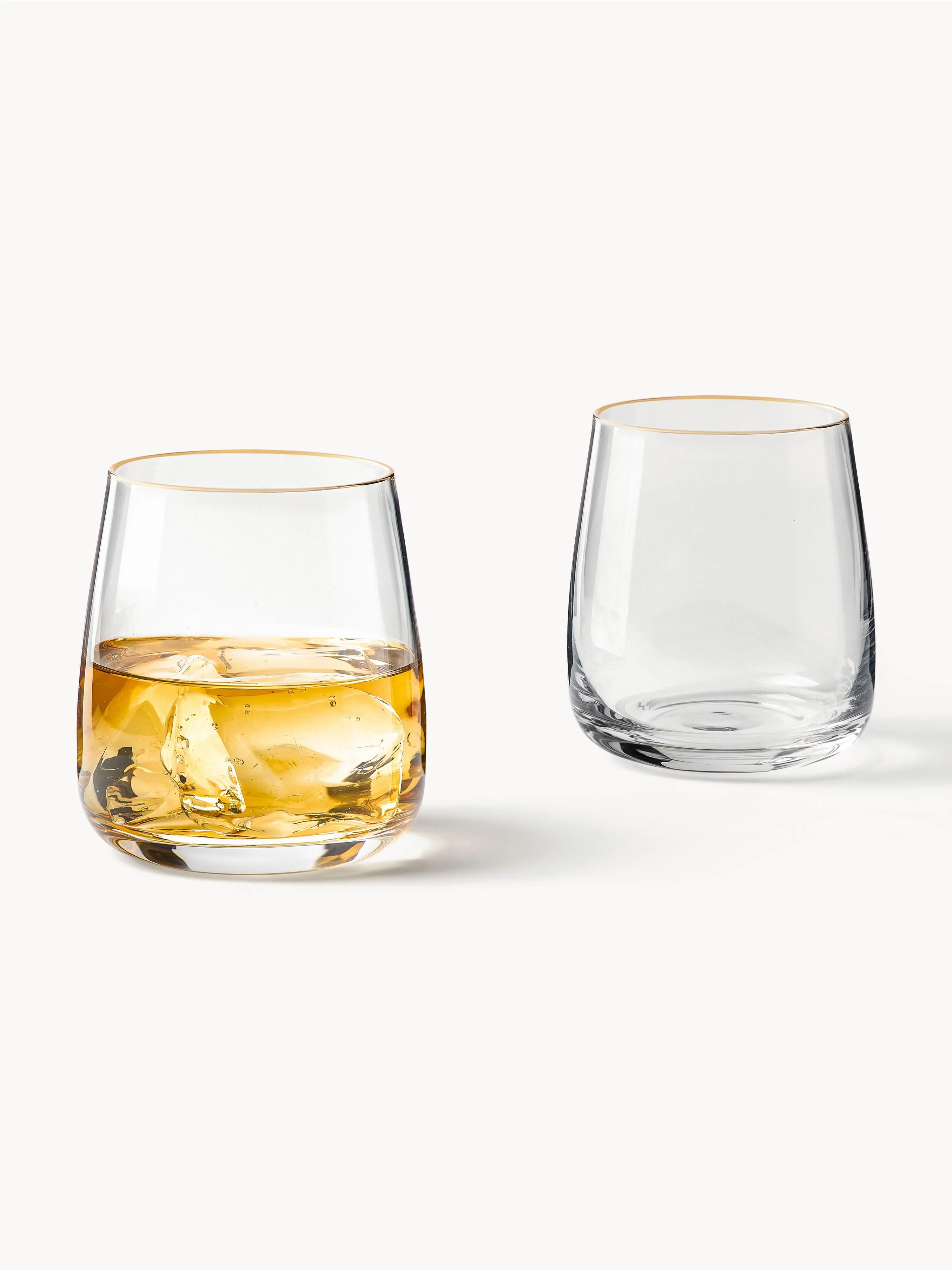 Mondgeblazen drinkglazen Ellery, 4-delig