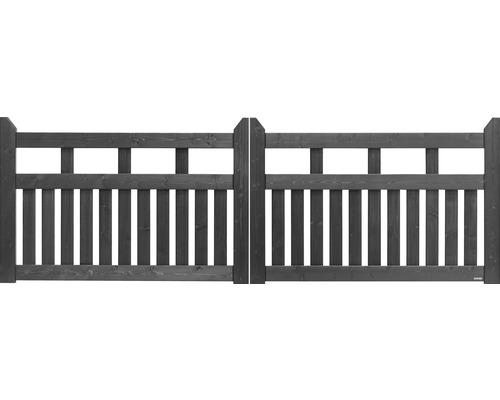 Konsta Elda dubbele poort zonder slotinsteek, 300 x 100 cm, antraciet