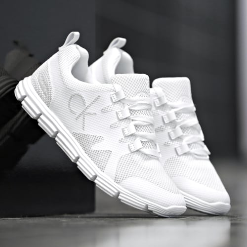 Baskets Runner Sneaker Lace Up 0086 Full Bright White